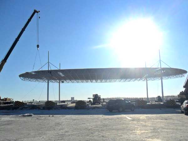 涿州加油站网架案例